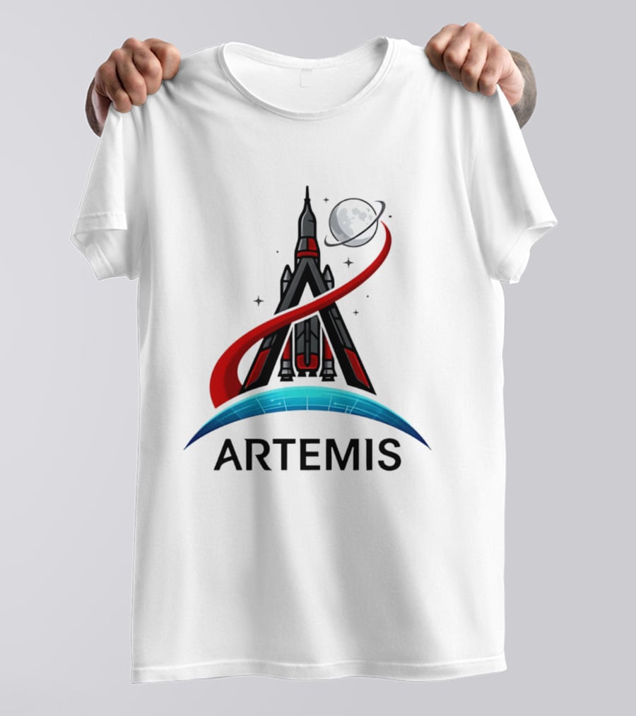 Artemis 2 Rocket Moon Mission Space Exploration T-Shirt