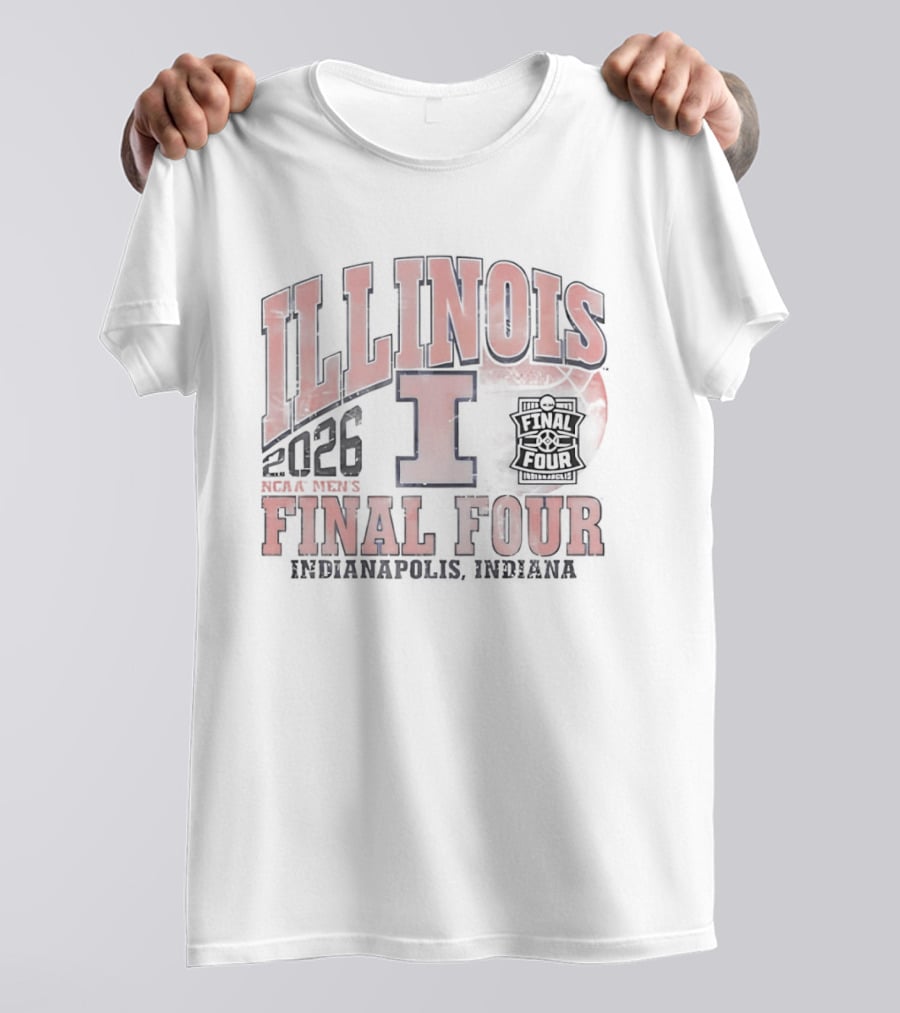 Illinois Fighting Illini 2026 NCAA Men's Basketball Final Four Indianapolis Indiana T-Shirt