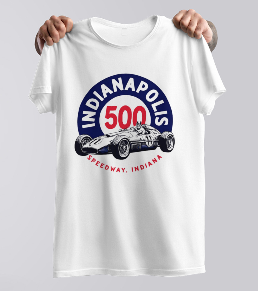 Indianapolis 500 Speedway Indiana Racing Car T-Shirt