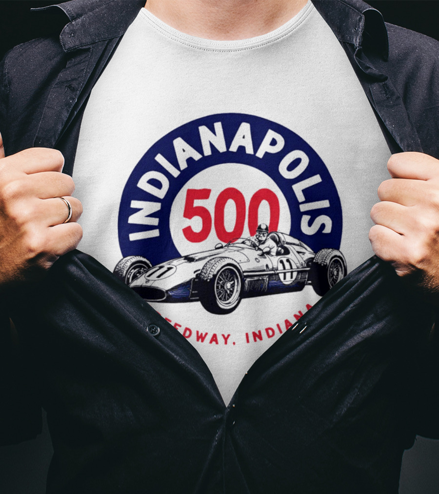 Indianapolis 500 Speedway Indiana Racing Car T-Shirt