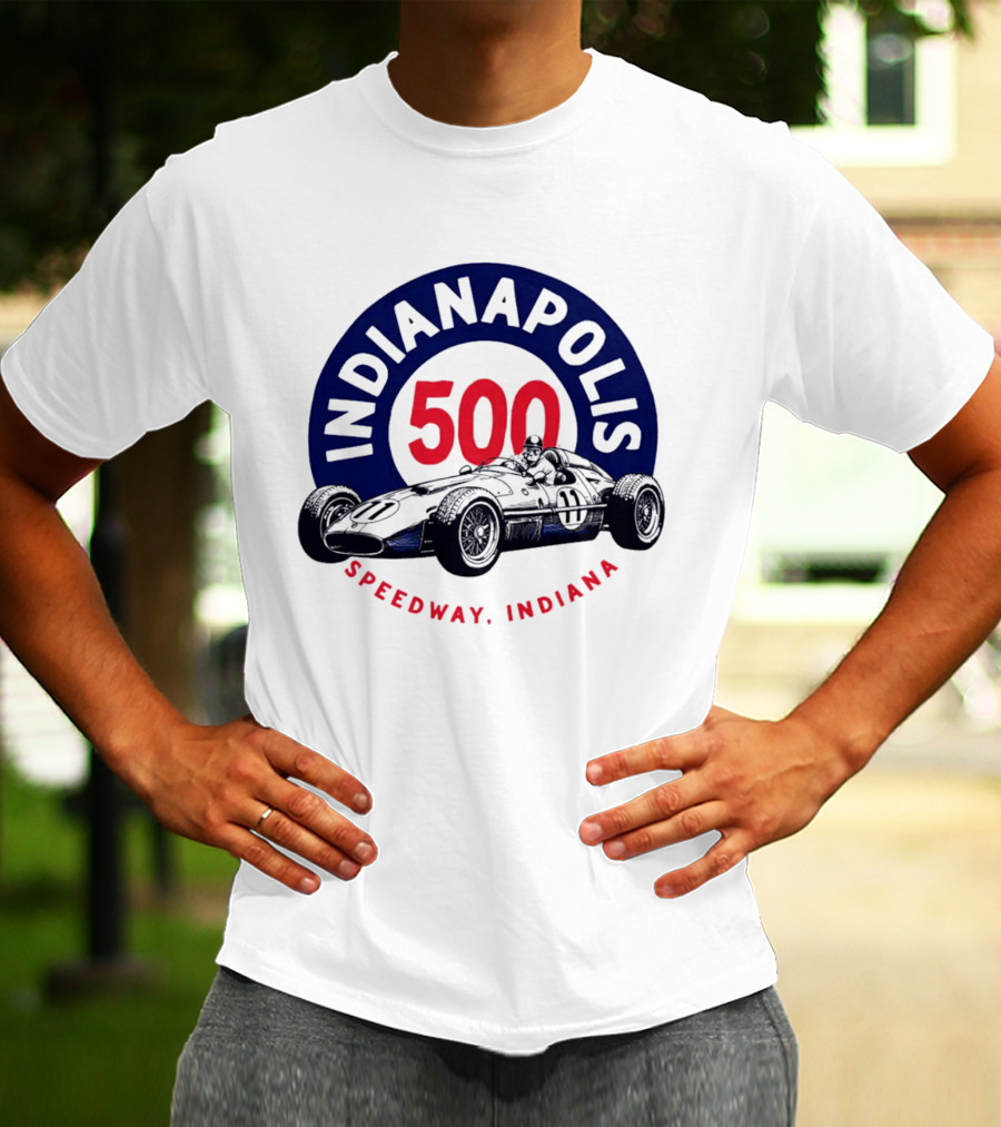 Indianapolis 500 Speedway Indiana Racing Car T-Shirt