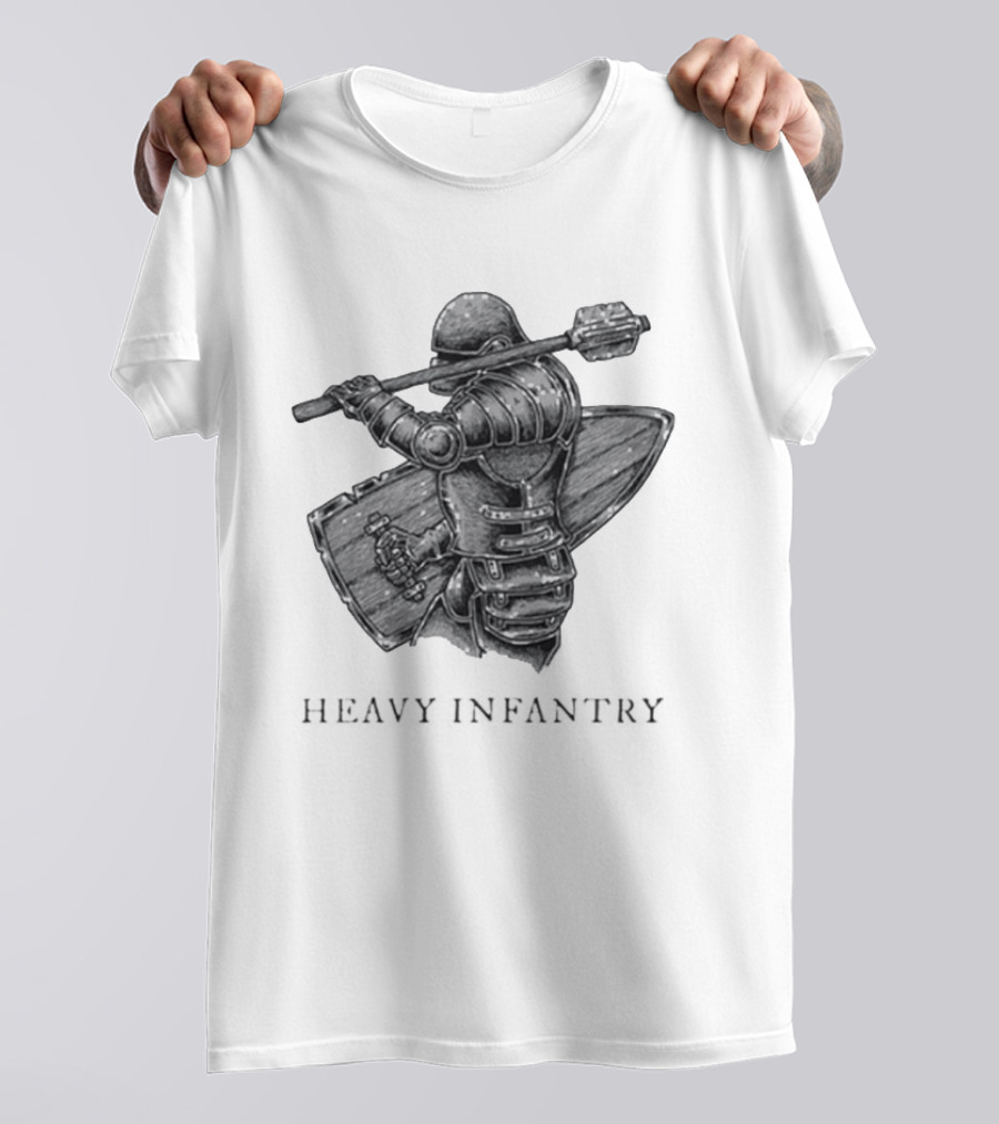 Fighter With Mace Heavy Infantry Team Infantry T-Shirt