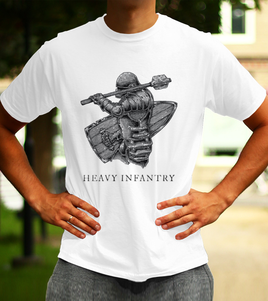 Fighter With Mace Heavy Infantry Team Infantry T-Shirt