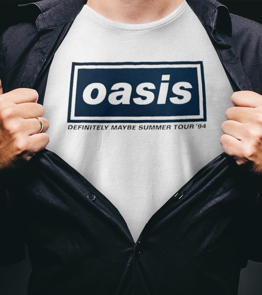 Oasis Definitely Maybe Summer Tour 1994 Vintage Band Memorabilia T-Shirt