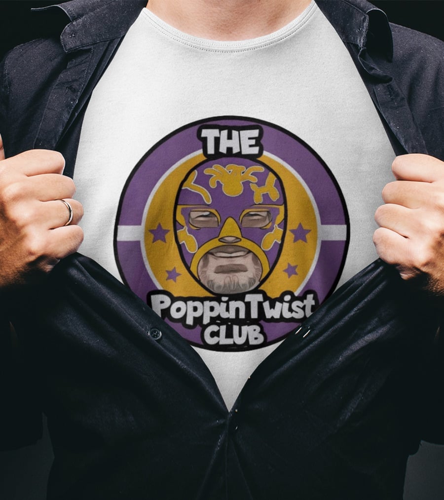 THE PoppinTwist Club Purple Masked Wrestler T-Shirt