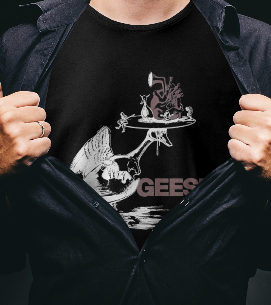 Geese Heart Platter Goose Head T-Shirt