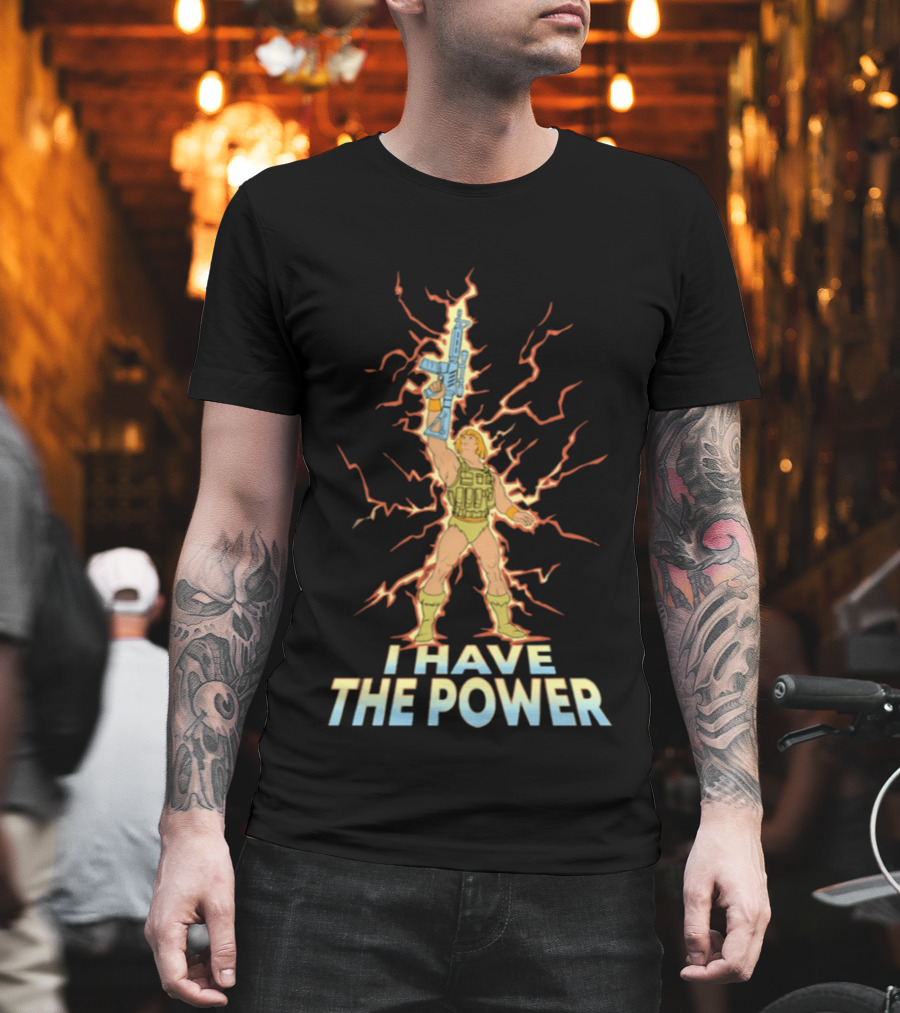 He Man I Have The Power Lightning Action Pose T-Shirt