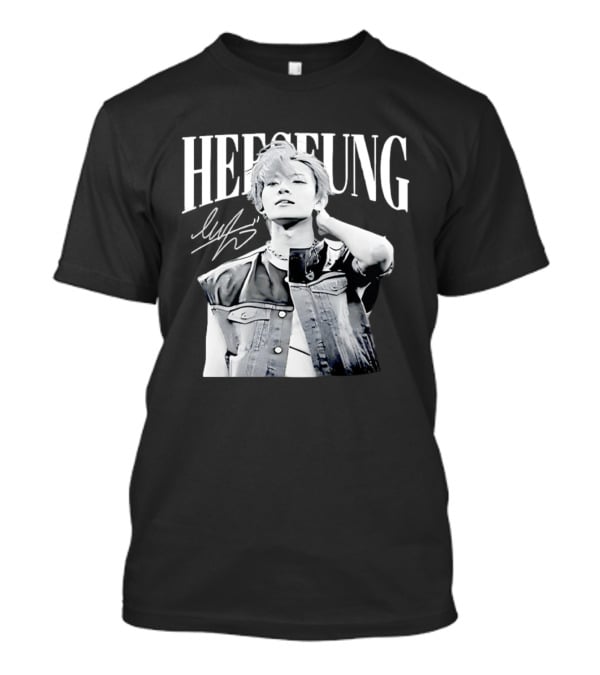 Heeseung ENHYPEN Signature Style Retro Look T-Shirt