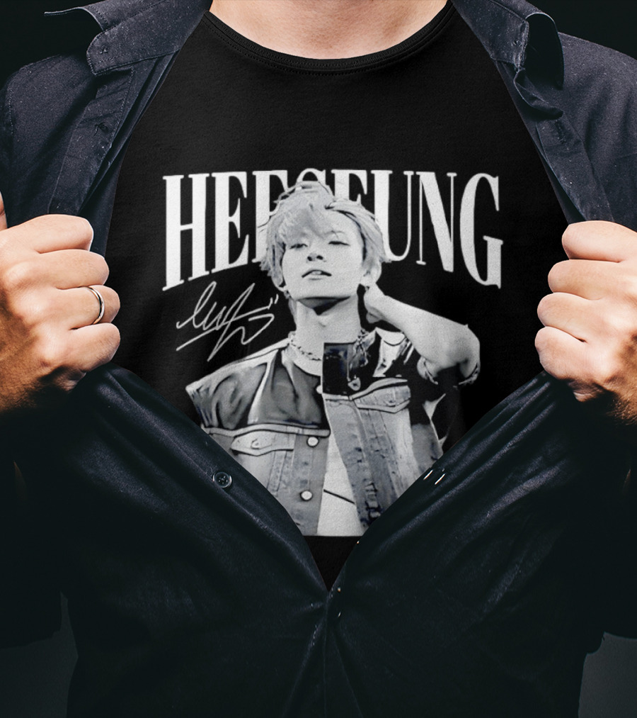 Heeseung ENHYPEN Signature Style Retro Look T-Shirt