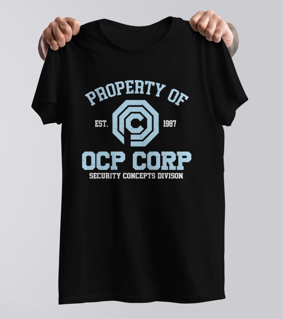 Property Of OCP Corp Security Concepts Division Est 1987 RoboCop Omni Consumer Products T-Shirt