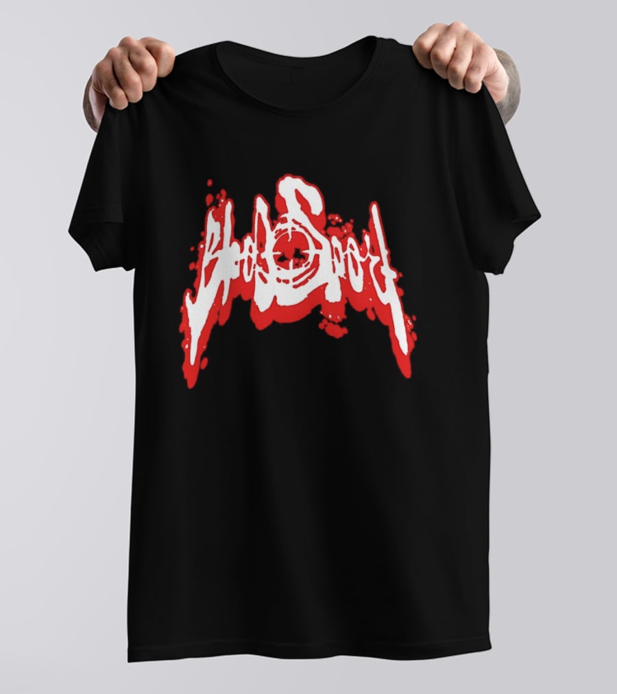 Bloodsport Distressed Font Red T-Shirt