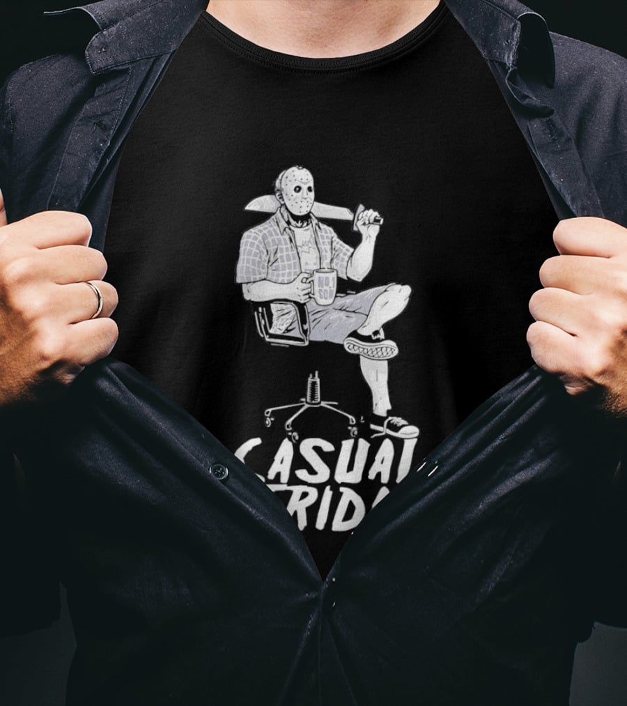 Jason Voorhees No Soi Casual Friday The 13th T-Shirt