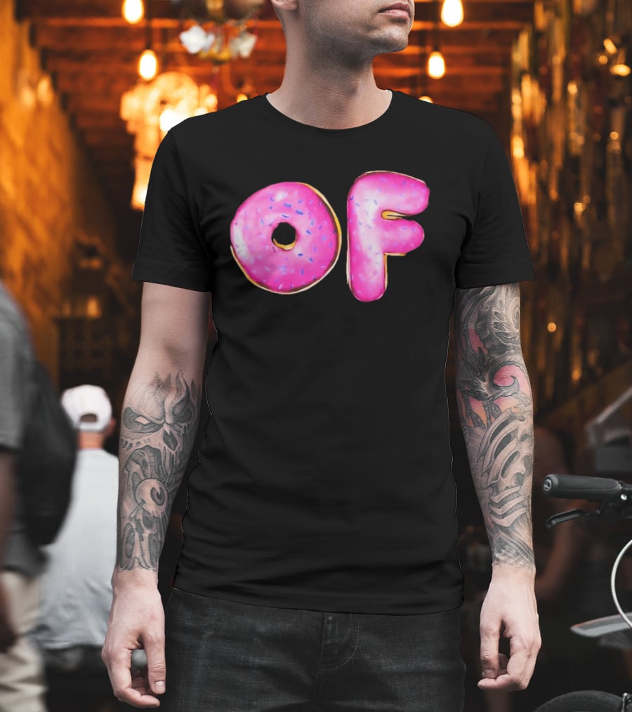 Donut Design OF Pink Sprinkles T-Shirt