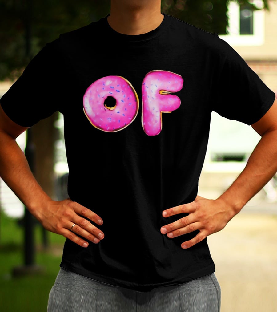 Donut Design OF Pink Sprinkles T-Shirt