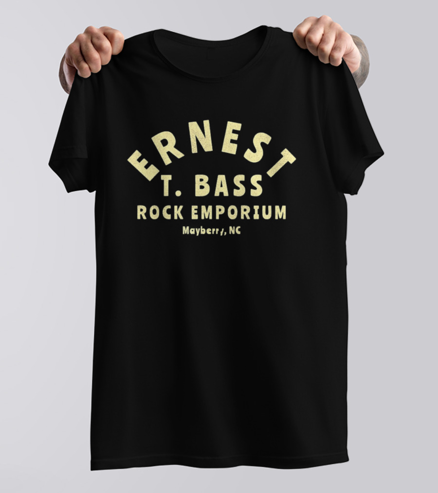 Ernest Bass Rock Emporium Mayberry NC T-Shirt