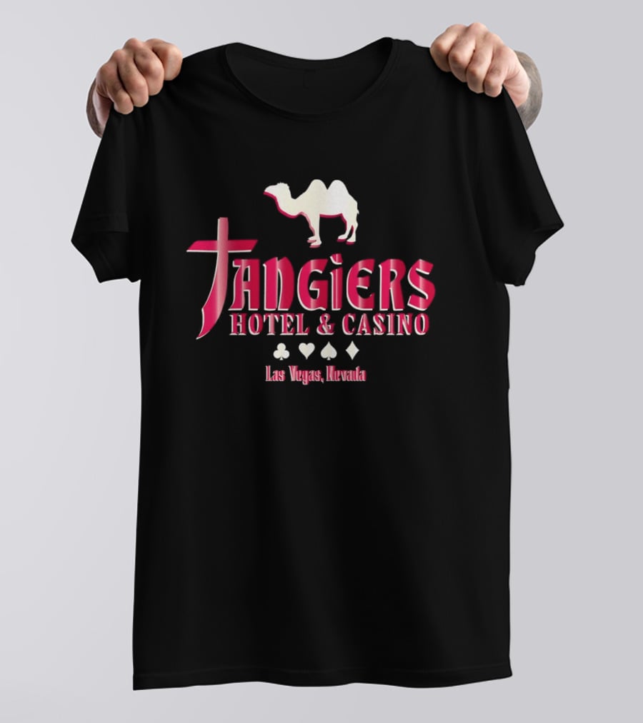 Tangiers Hotel And Casino Las Vegas Nevada Camel Logo Playing Cards T-Shirt
