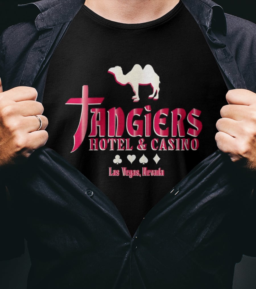 Tangiers Hotel And Casino Las Vegas Nevada Camel Logo Playing Cards T-Shirt