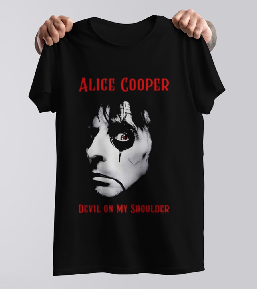 Alice Cooper Devil On My Shoulder Halloween Horror Music T-Shirt