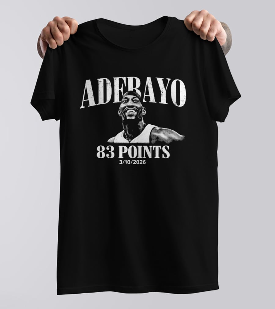 Adebayo 83 Points 3/10/2026 Miami Heat Basketball T-Shirt