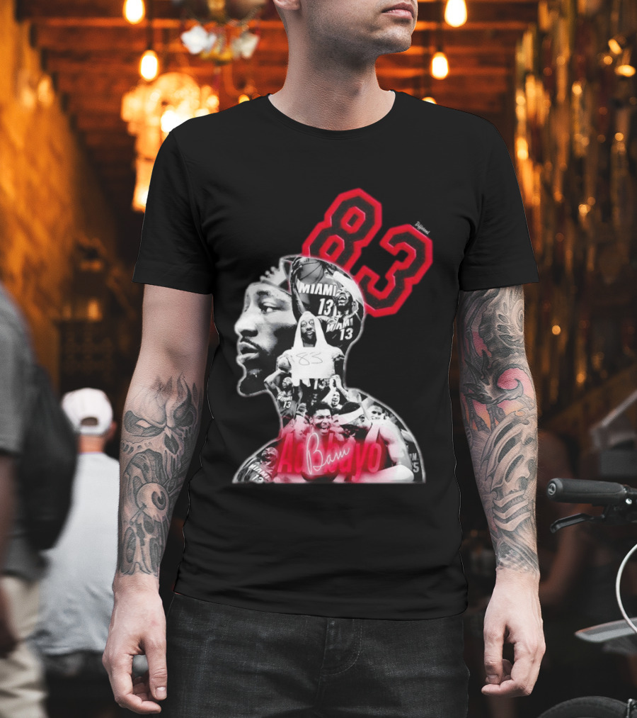 Bam Adebayo 83 Miami Heat 13 NBA Basketball T-Shirt