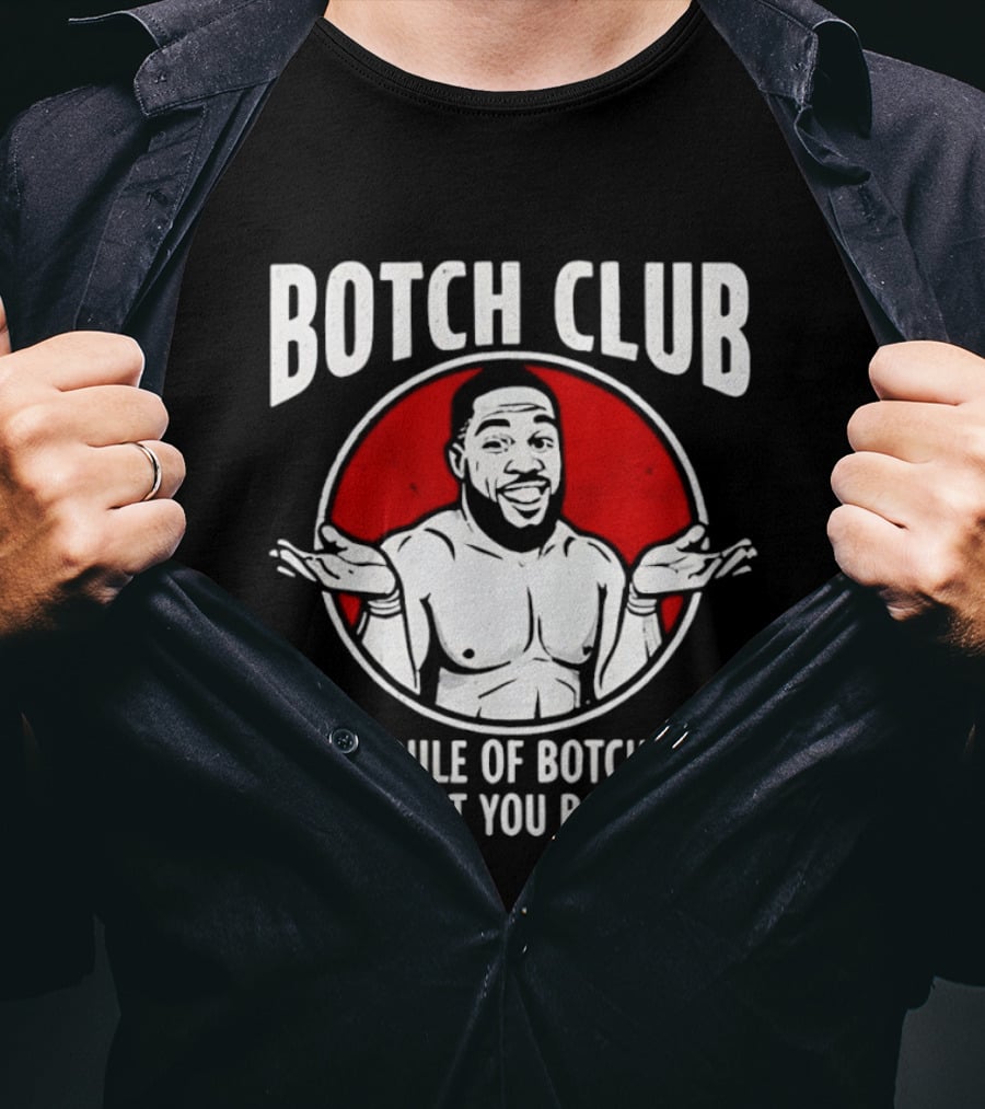 Botch Club First Rule Admit You Botched Shrug Drawing T-Shirt