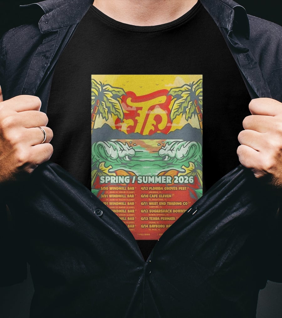 Joey Calderaio Spring Summer 2026 Tour Dates And Locations T-Shirt