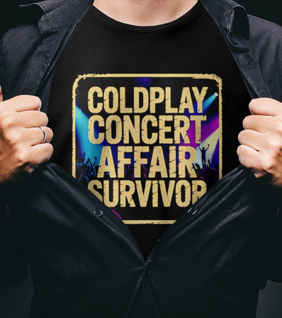 Coldplay Concert Affair Survivor Vibrant Lights Music Festival T-Shirt