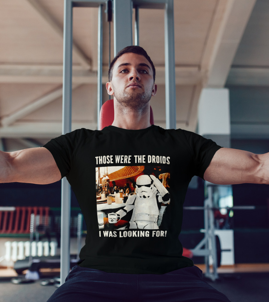 Those Were The Droids I Was Looking For Stormtrooper Star Wars Coffee Cantina T-Shirt