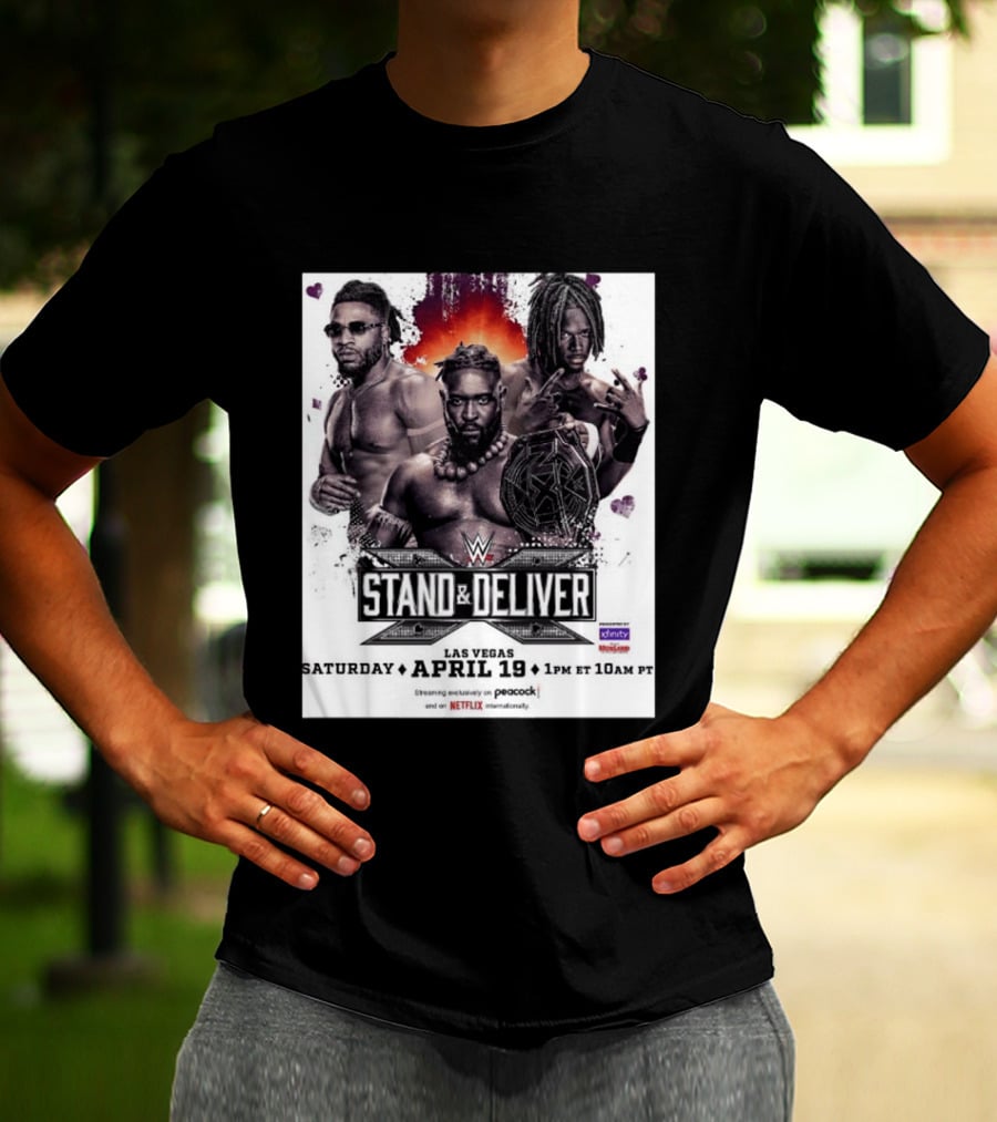 Trick Williams Jevon Evans WWE Stand And Deliver Las Vegas April 19 2025 Event T-Shirt