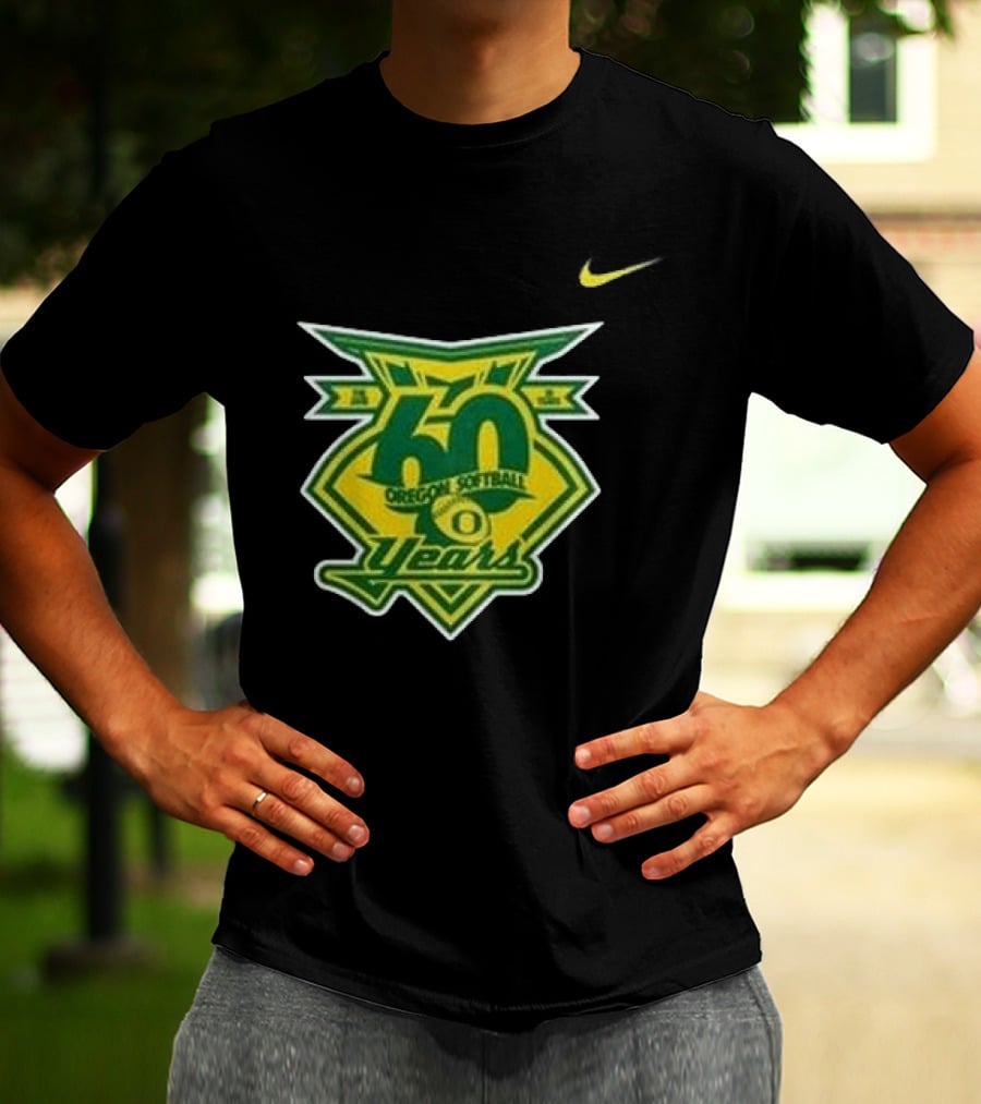 Oregon Ducks 60 Years Softball Anniversary Coach Melyssa Lombardi 2026 T-Shirt