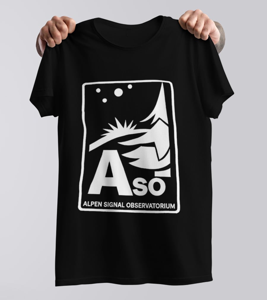 Aso Alpen Signal Observatorium Night Sky T-Shirt