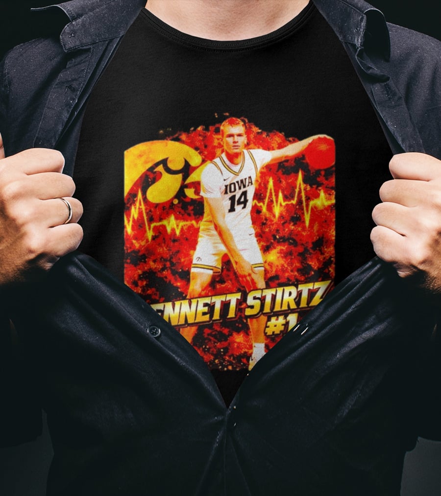 Bennett Stirtz #14 Iowa Basketball Hawkeye Energy Dynamic Performance T-Shirt