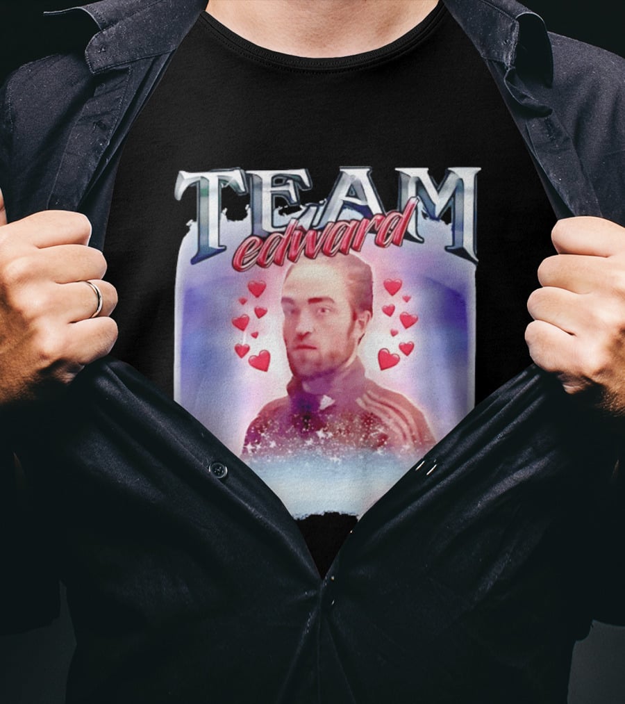 Team Edward Cullen Twilight Saga Heart Vampires T-Shirt