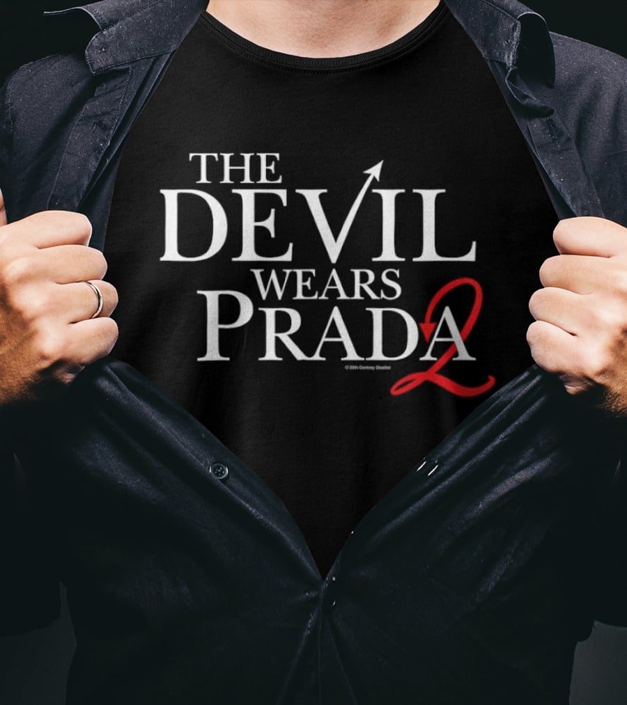 The Devil Wears Prada 2 Bold Red Number Arrow Concept T-Shirt