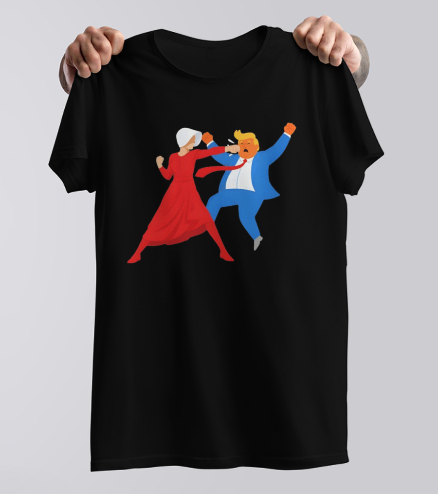 The Handmaid's Tale Punch Donald Trump Political Satire Meme T-Shirt