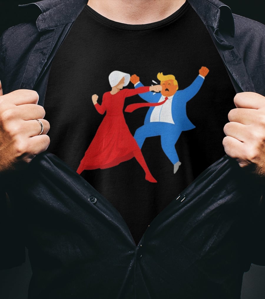The Handmaid's Tale Punch Donald Trump Political Satire Meme T-Shirt