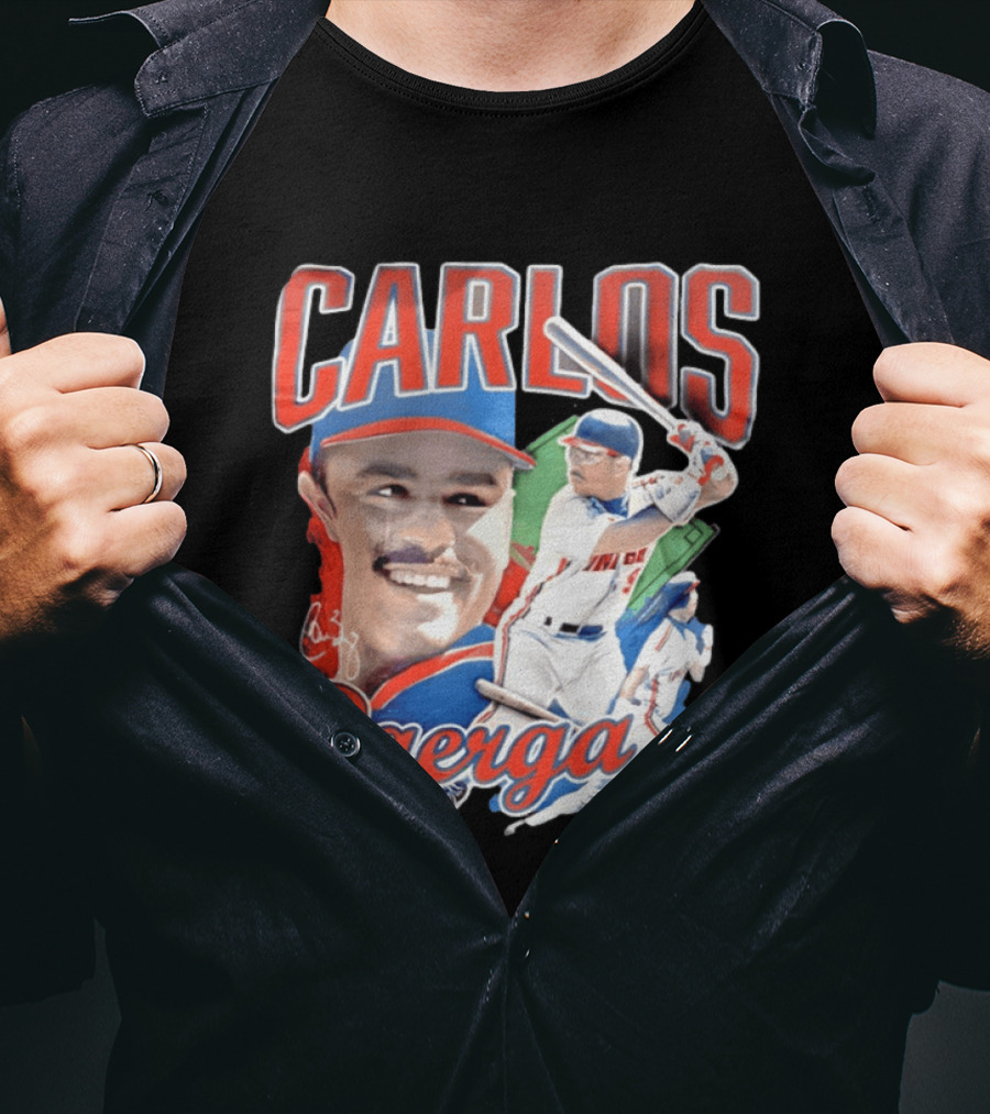 Carlos Baerga Cleveland Indians Baseball Player Print T-Shirt