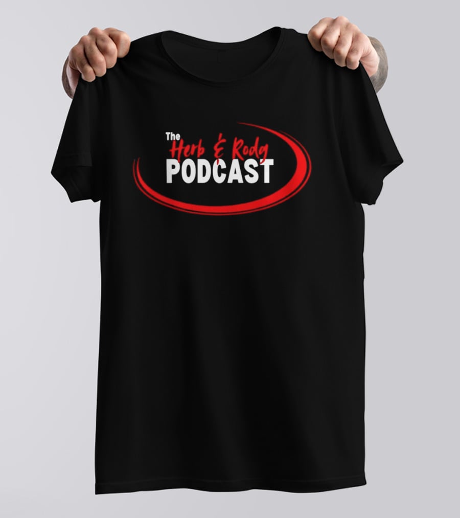 The Herb And Rudy Podcast Red Swirl T-Shirt