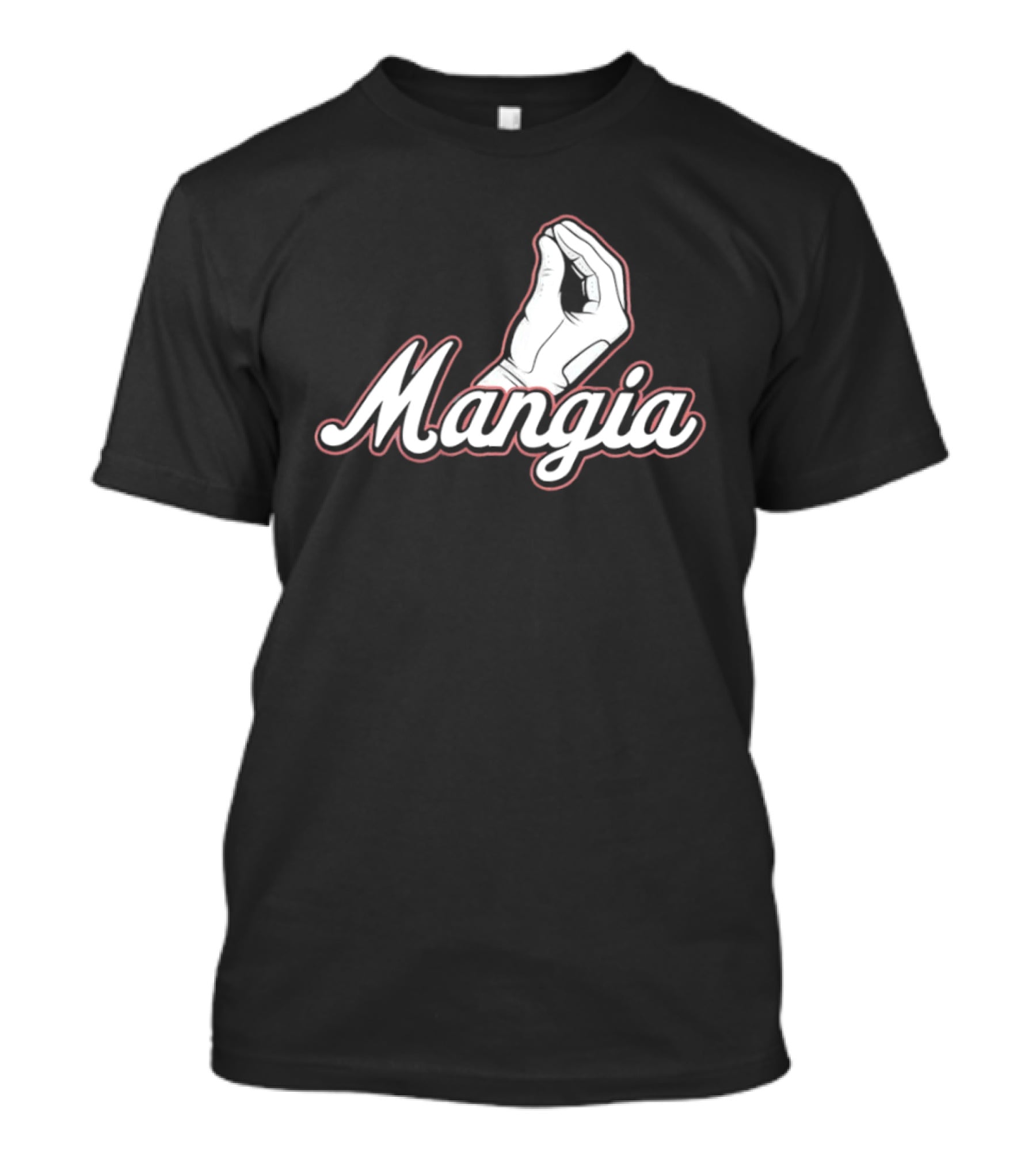 Mangia Italian Hand Gesture Classic Baseball T-Shirt