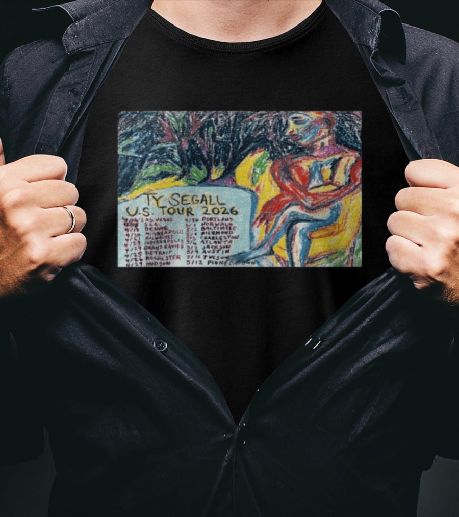 Ty Segall US Tour 2026 Dates And Colorful Artistic T-Shirt