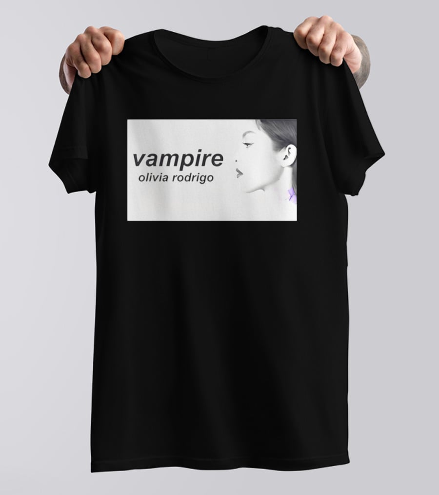 Vampire Olivia Rodrigo Pop Rock Side Profile T-Shirt