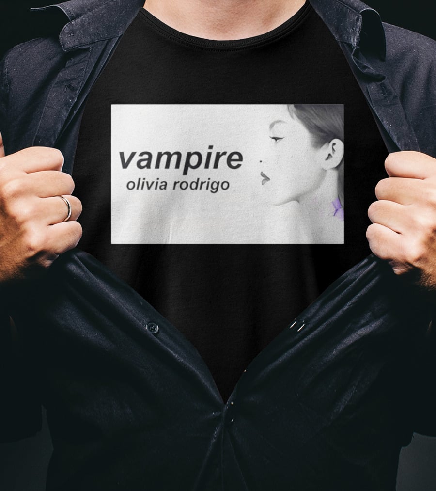 Vampire Olivia Rodrigo Pop Rock Side Profile T-Shirt