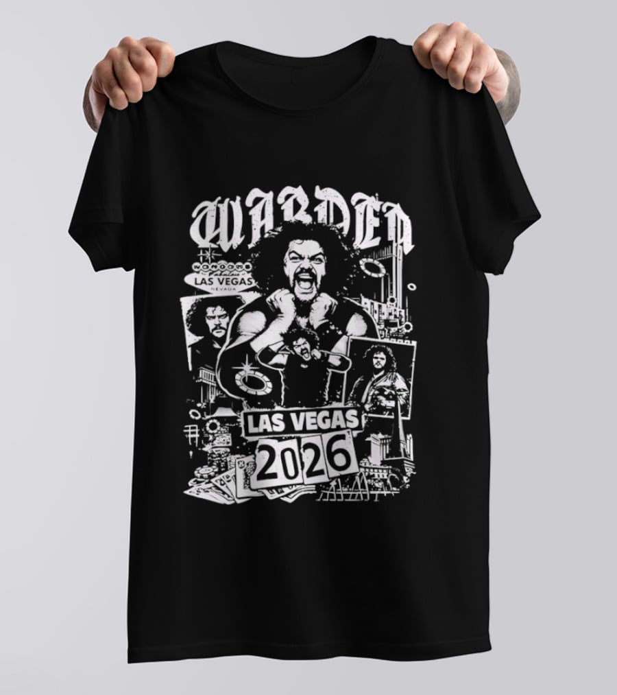 Wardenmania 2026 Las Vegas Event Style With Icons And Portraits T-Shirt