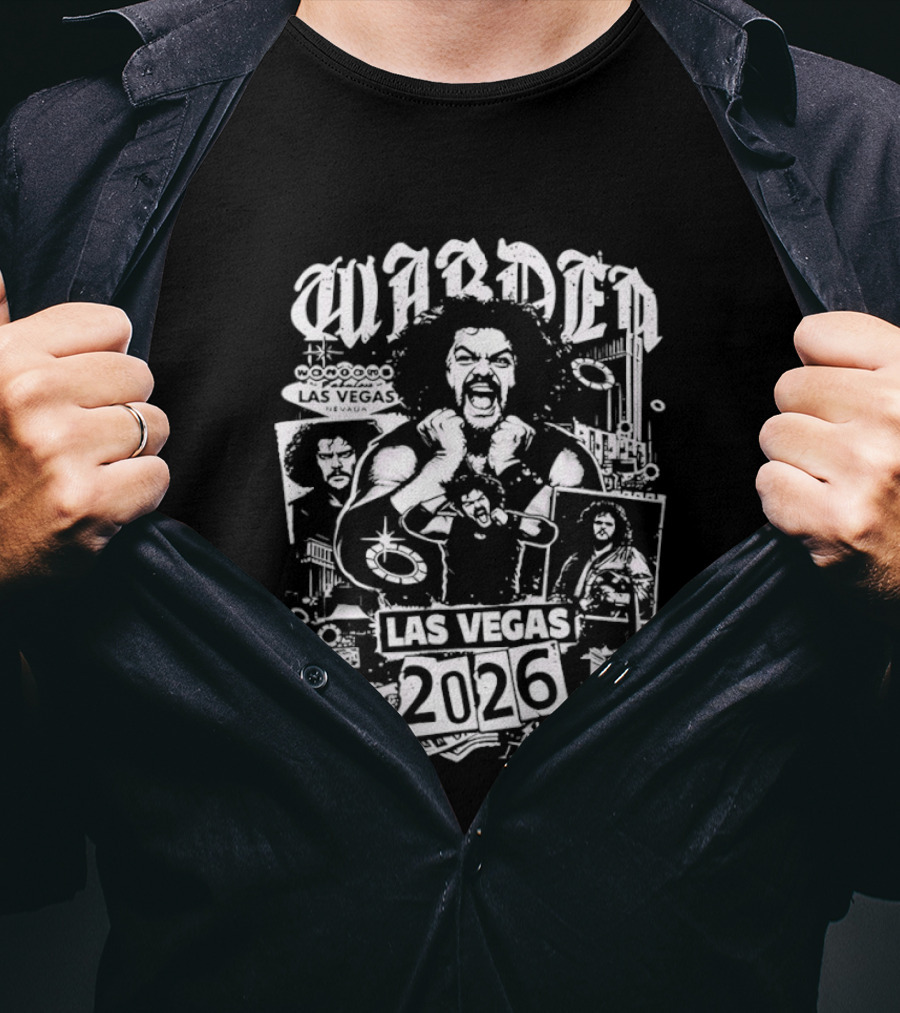 Wardenmania 2026 Las Vegas Event Style With Icons And Portraits T-Shirt
