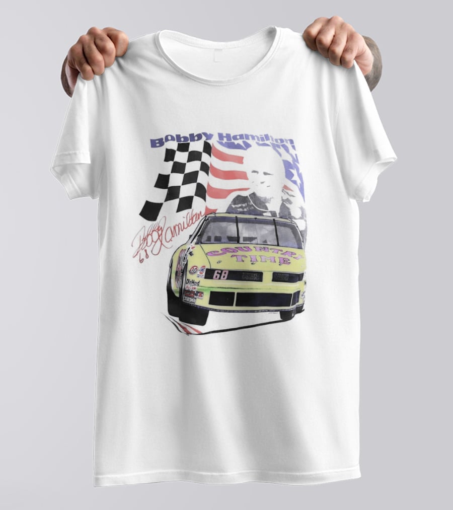 Bobby Hamilton Country Time 68 NASCAR 1991 Winston Cup Series Rookie Racing Decor T-Shirt