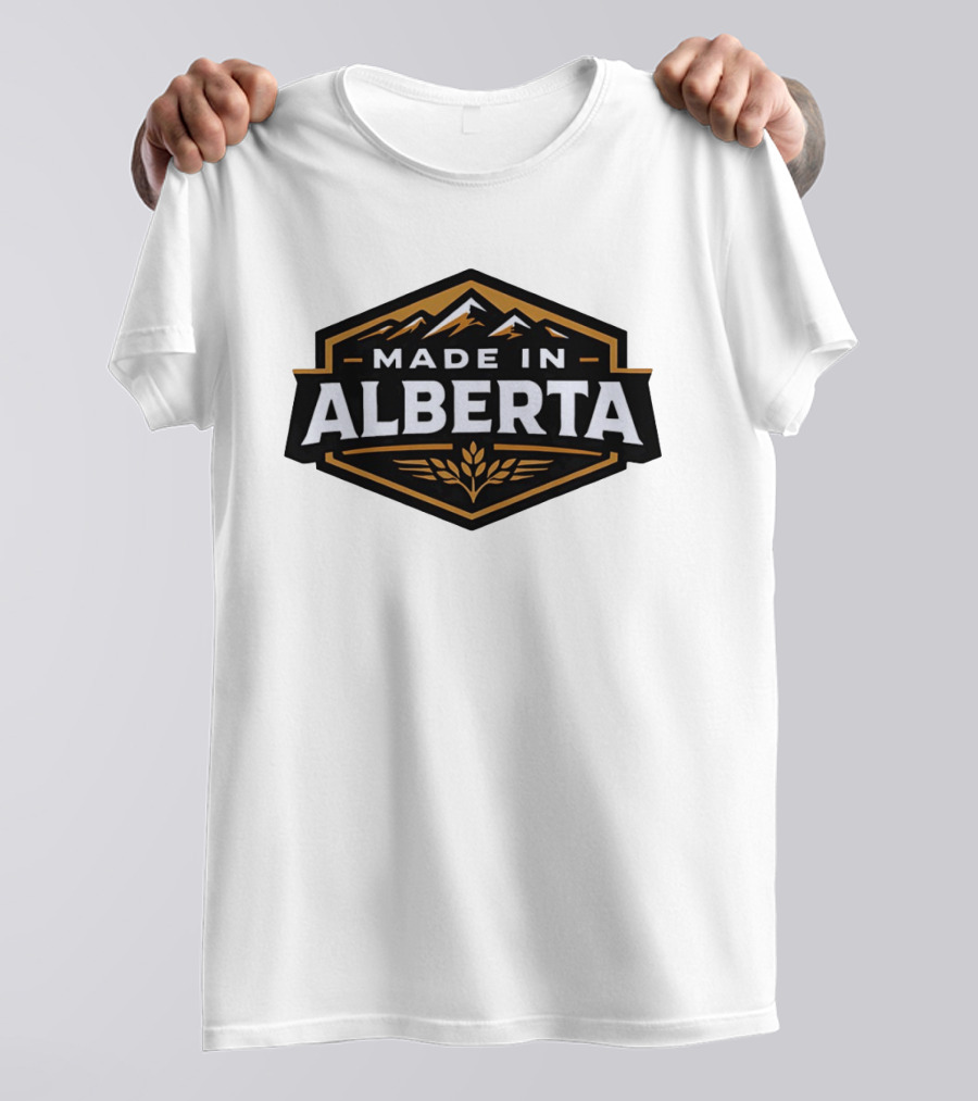 Made In Alberta Canadian Rockies Wheat T-Shirt