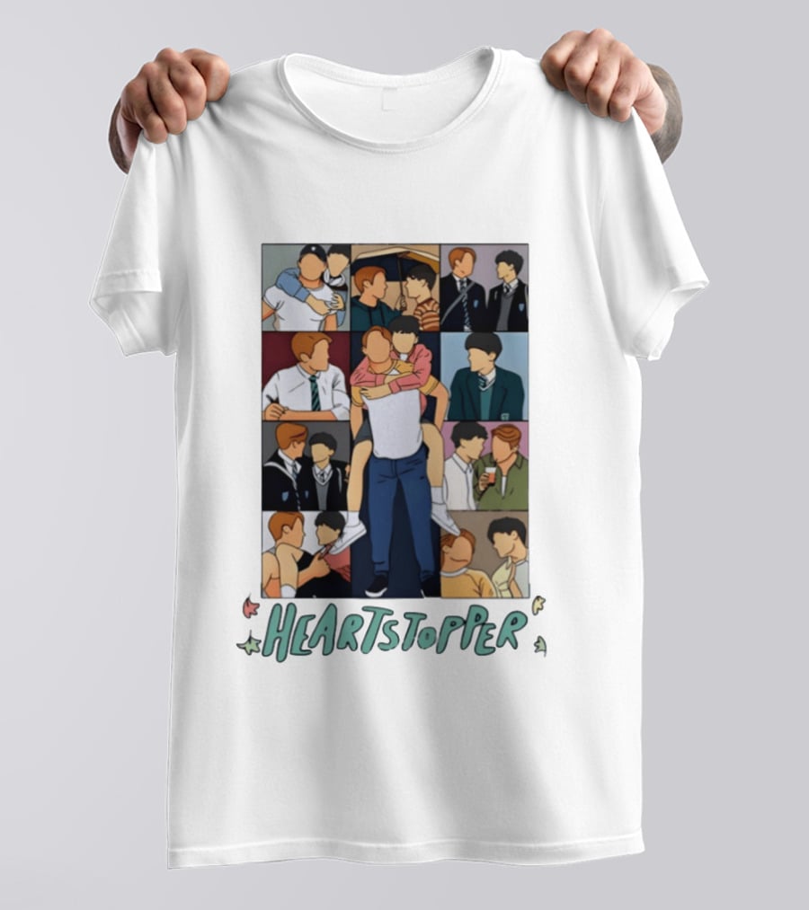Heartstopper Nick And Charlie Comic Art Eras Tour T-Shirt