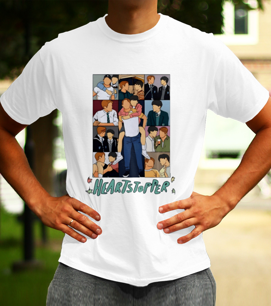 Heartstopper Nick And Charlie Comic Art Eras Tour T-Shirt
