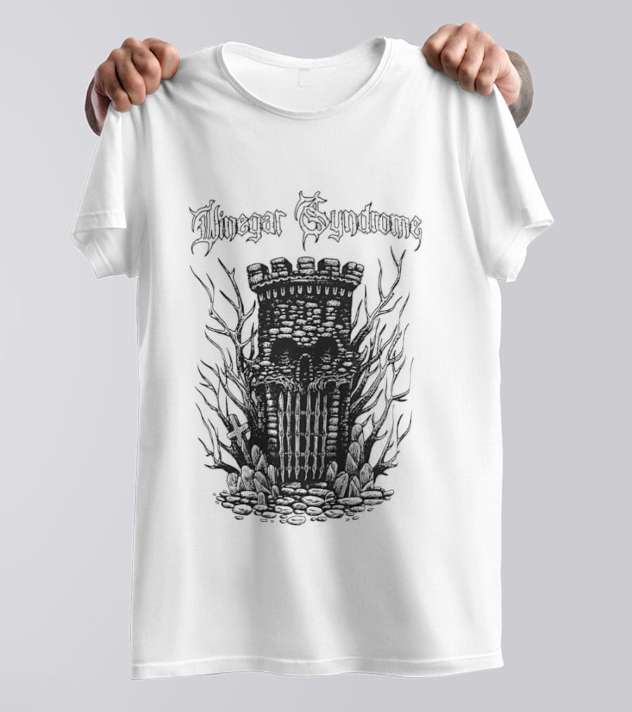 Vinegar Syndrome Castle Gate Gothic Tower T-Shirt