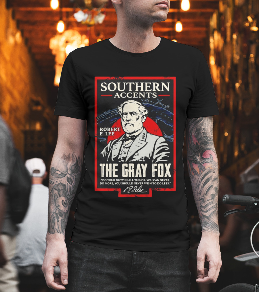 Southern Accents Robert E Lee The Gray Fox Historical T-Shirt